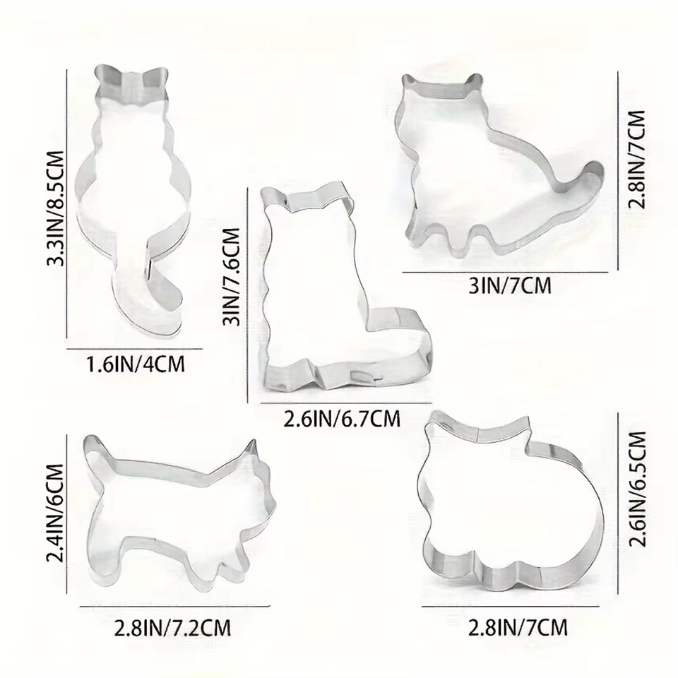 Lot de 2 Emporte-Pièces Chat