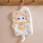 Essuie-main en Coton Beige Chat