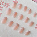 Faux Ongles avec Paillettes et Perles