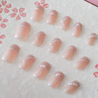 Faux Ongles avec Paillettes et Perles