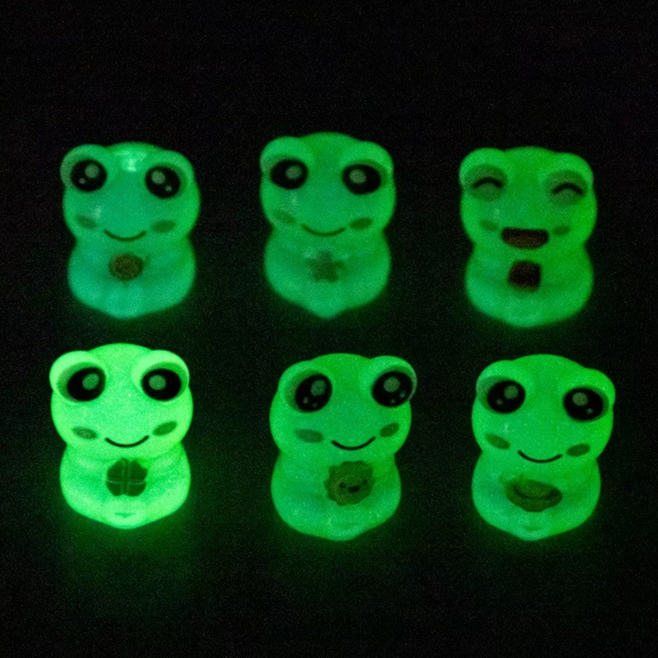 Lot de 6 Figurines Grenouille Colorées