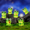 Lot de 6 Figurines Grenouille Colorées