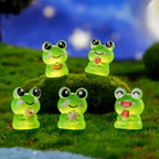 Lot de 6 Figurines Grenouille Colorées