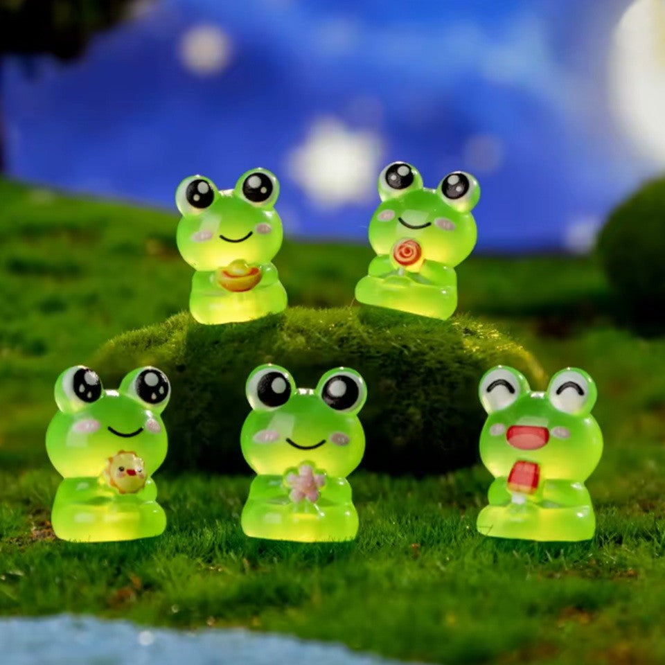 Lot de 6 Figurines Grenouille Colorées