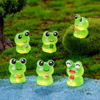 Lot de 6 Figurines Grenouille Colorées