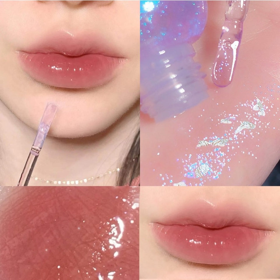 Gloss Pailleté en Forme de Pot de Miel