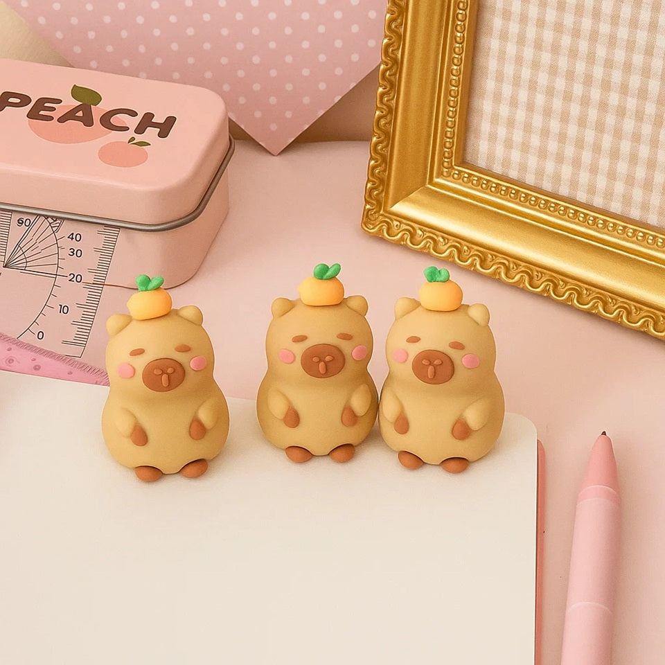 Petite Gomme Capybara Colorée