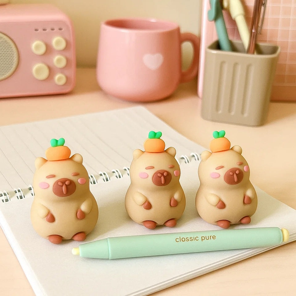 Petite Gomme Capybara Colorée