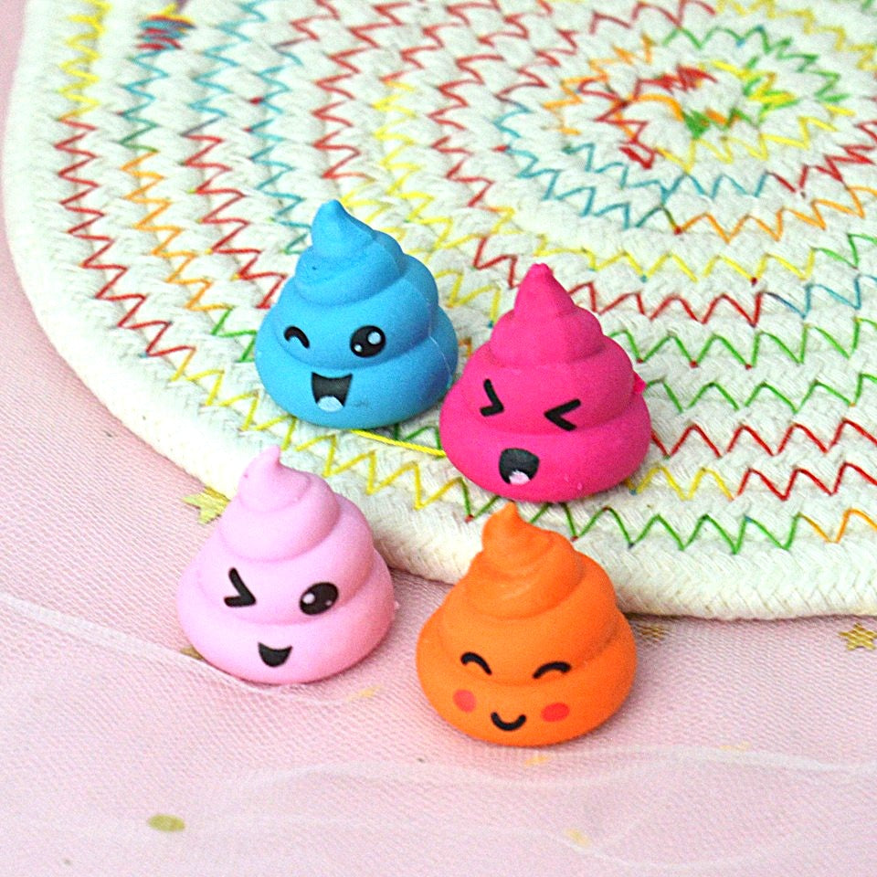 Gomme de Crayons Mignonne en Forme de Caca