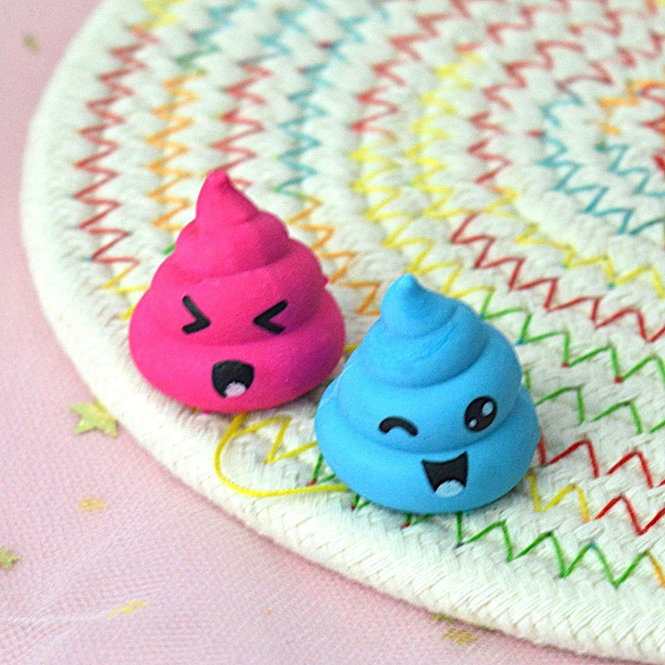Gomme de Crayons Mignonne en Forme de Caca