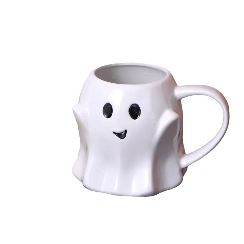 Mug en céramique à l'effigie d'un fantôme pour Halloween - Câlin Kawaii