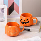 Mug en Céramique Citrouille à Visage d'Halloween
