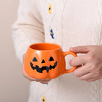 Mug en Céramique Citrouille à Visage d'Halloween
