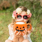 Mug en Céramique Citrouille à Visage d'Halloween