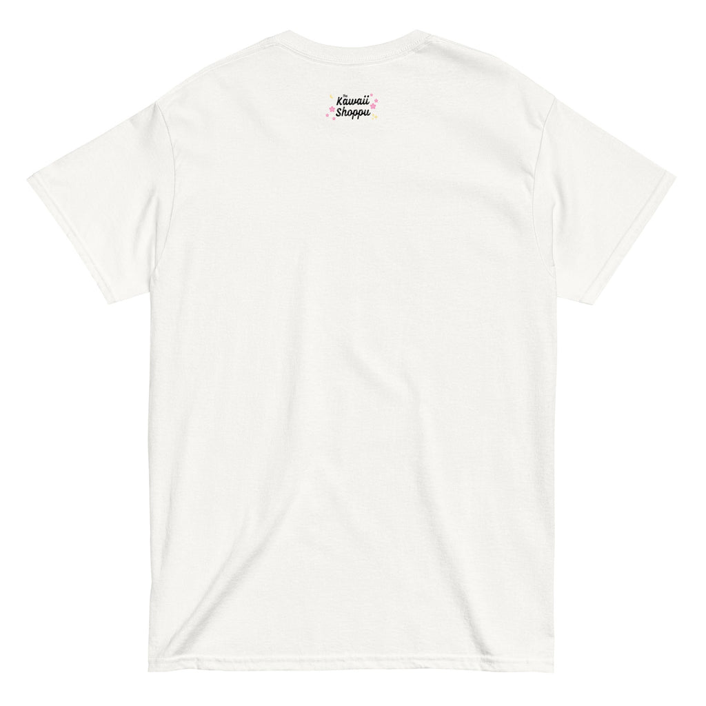 T-shirt Unisexe Blanc à Capybaras et Fleurs