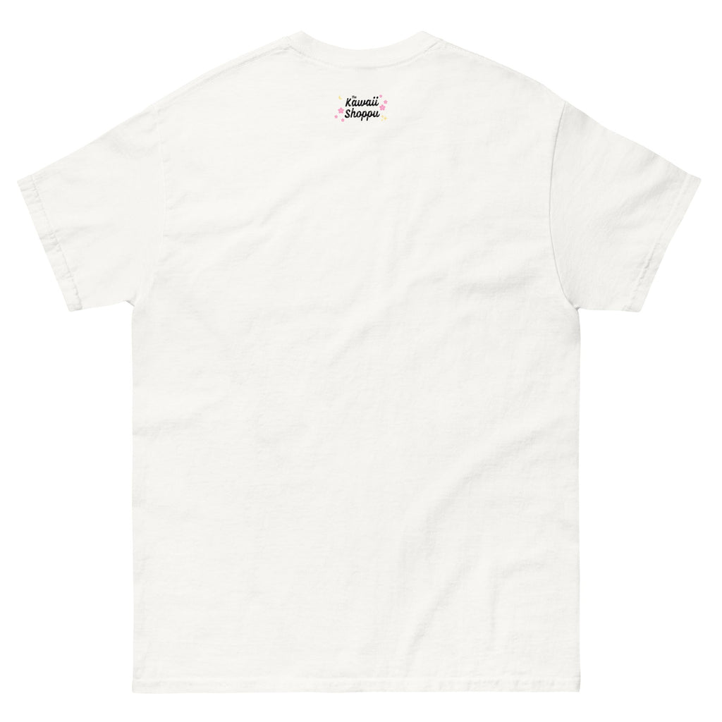 T-shirt Unisexe Blanc à Capybaras et Fleurs
