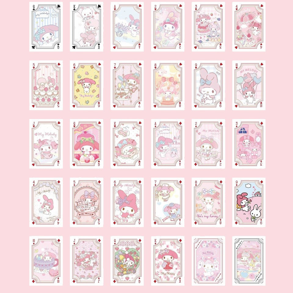 Jeu de 54 Cartes Sanrio à Jouer