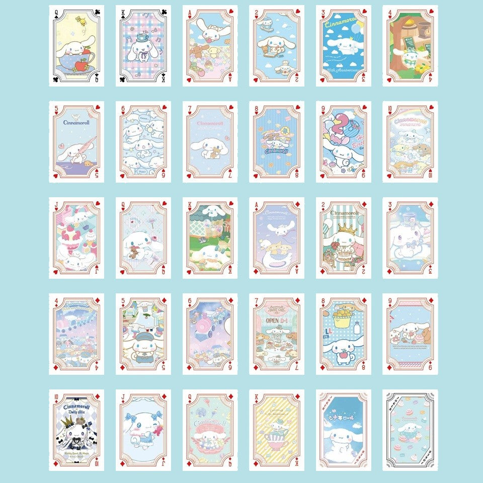 Jeu de 54 Cartes Sanrio à Jouer