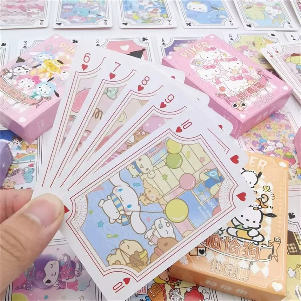 Jeu de 54 Cartes Sanrio à Jouer