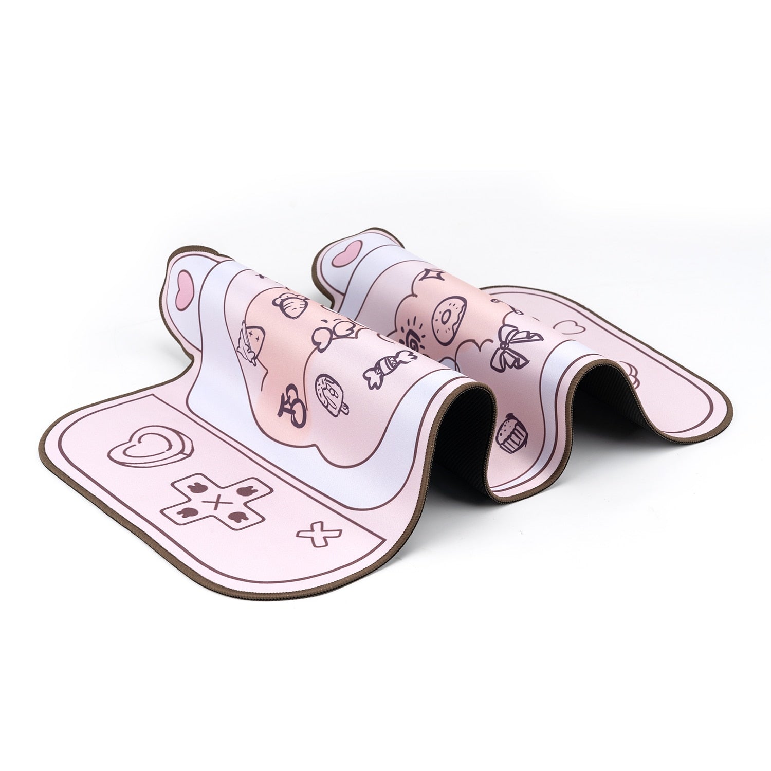 Grand Tapis de Bureau Rose Lapins Mignons Console