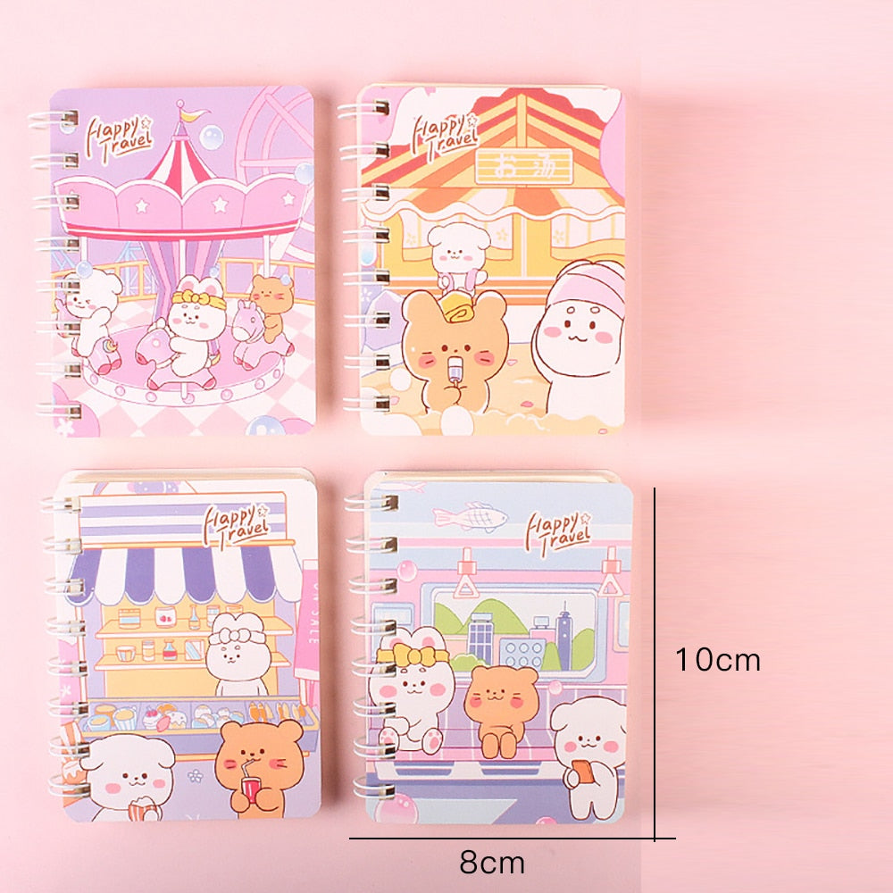 Carnet Spiralé Lapin Kawaii Pastel