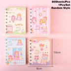 Carnet mini lapin kawaii 1 pièce 80 feuilles (couleur aléatoire) - Câlin Kawaii