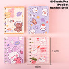 Carnet mini lapin kawaii 1 pièce 80 feuilles (couleur aléatoire) - Câlin Kawaii