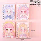 Carnet mini lapin kawaii 1 pièce 80 feuilles (couleur aléatoire) - Câlin Kawaii