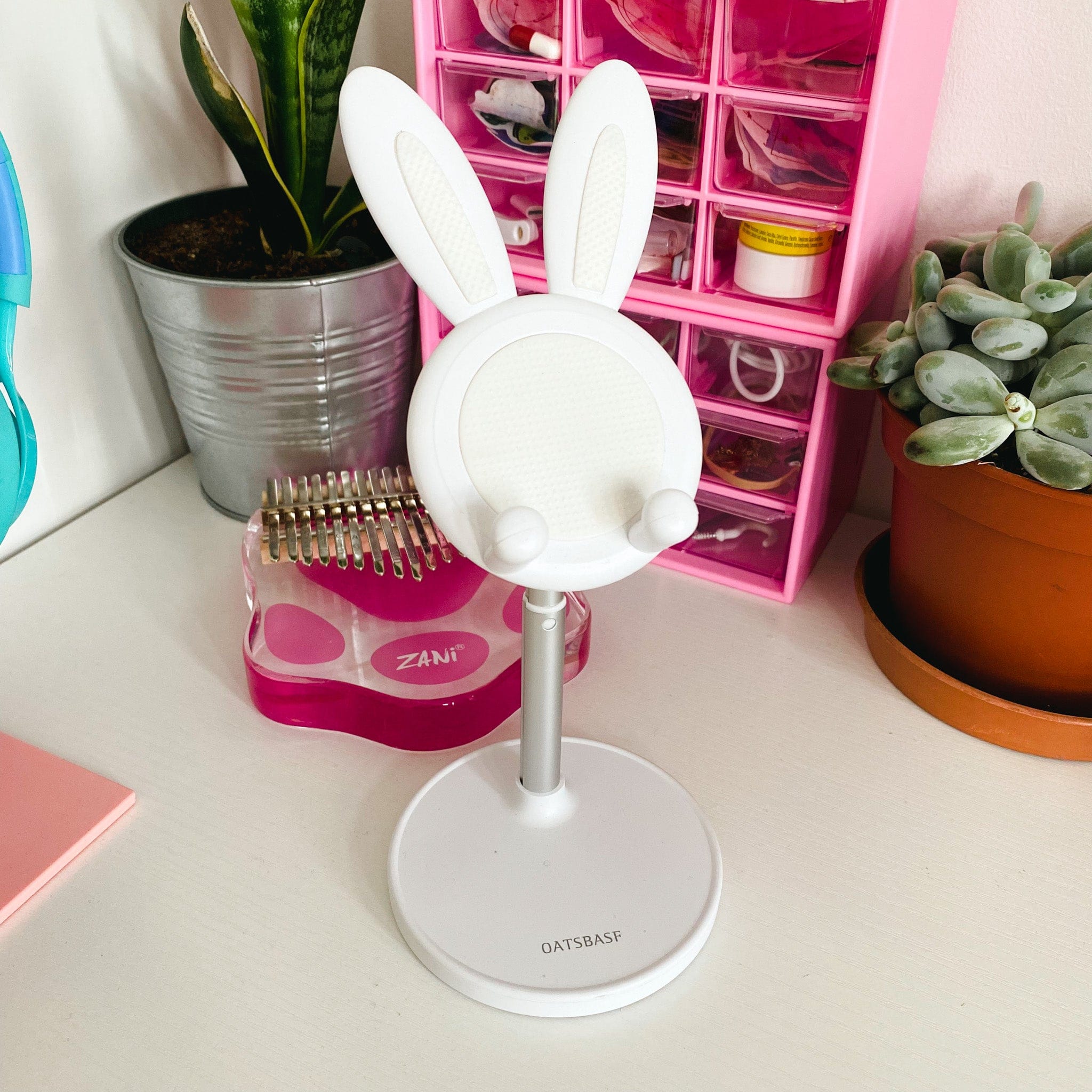 Support de Téléphone Réglable avec Oreilles de Lapin