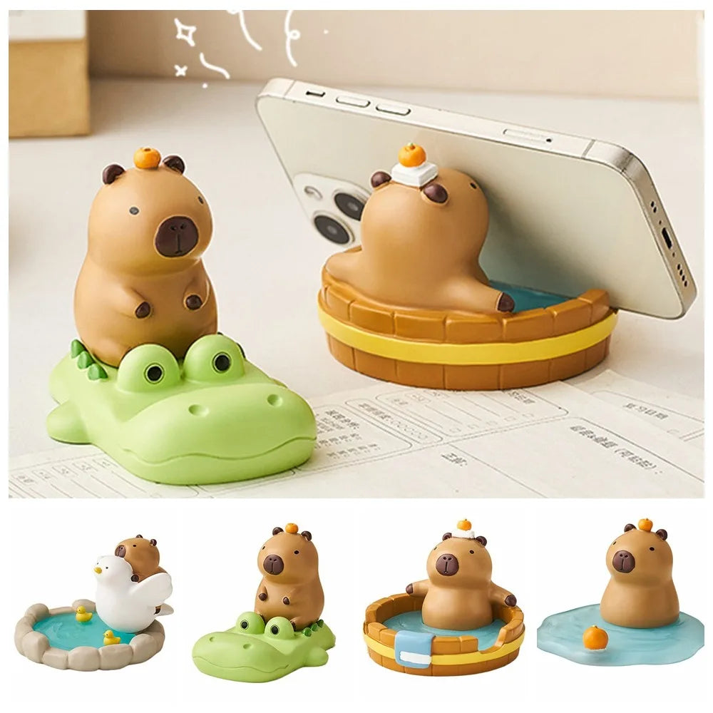 Support de Téléphone Capybara Scènes Mignonnes