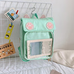Sac à dos kawaii ITA oreilles de chat empreinte de patte - Câlin Kawaii