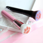 Pinceau de Maquillage Patte de Chat Rose et Blanc
