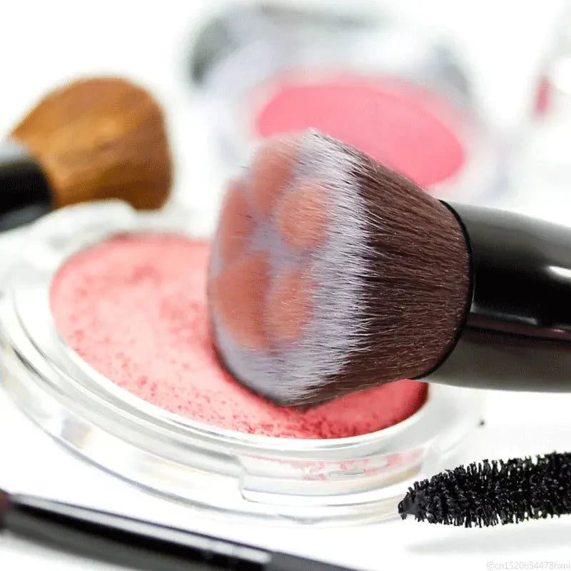 Pinceau de Maquillage Patte de Chat Rose et Blanc