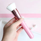 Pinceau de Maquillage Patte de Chat Rose et Blanc