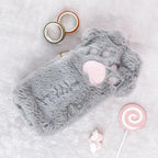 Trousse patte de chat kawaii en peluche douce pour crayons - Câlin Kawaii