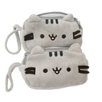 Trousse en Peluche Grise Pusheen à Double Compartiment