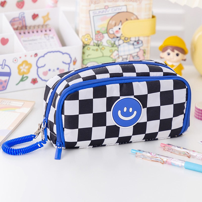 Trousse à crayons en toile Kawaii Cubby ourson kawaii scolaire - Câlin Kawaii