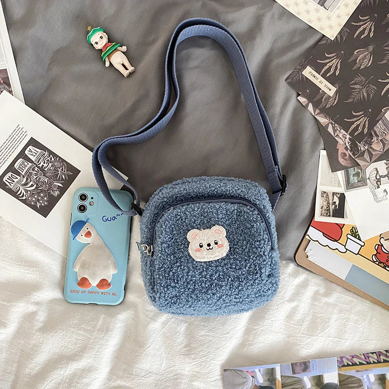 Sac bandoulière peluche ourson kawaii - Câlin Kawaii