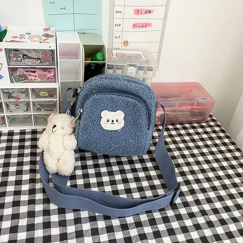 Sac bandoulière peluche ourson kawaii - Câlin Kawaii