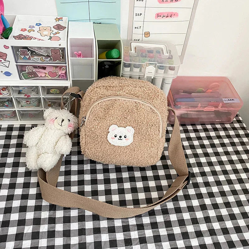 Sac bandoulière peluche ourson kawaii - Câlin Kawaii