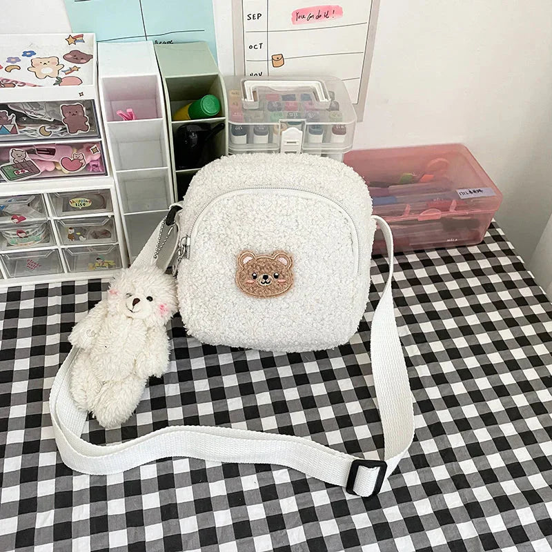 Sac bandoulière peluche ourson kawaii - Câlin Kawaii