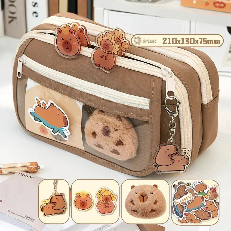 Trousse à crayons DIY papeterie capybara kawaii - Câlin Kawaii