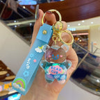 Porte-clés kawaii ourson potelé sable mouvant - Câlin Kawaii