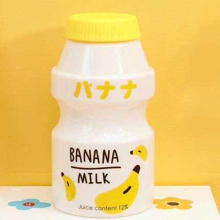 Bouteille d'eau kawaii motif lait et fruits mignons - Câlin Kawaii