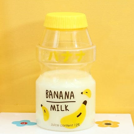 Bouteille d'eau kawaii motif lait et fruits mignons - Câlin Kawaii