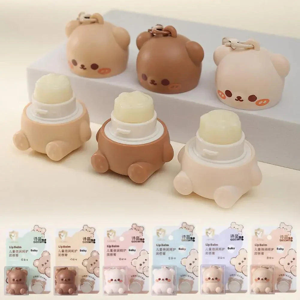 Baume à Lèvres en Stick Animal Kawaii Beige