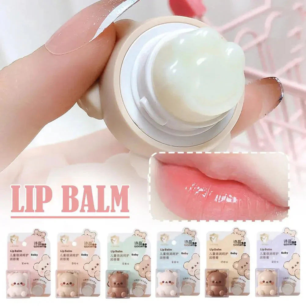 Baume à Lèvres en Stick Animal Kawaii Beige