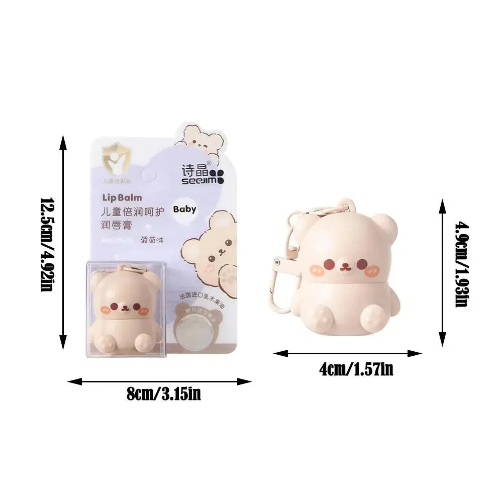 Baume à Lèvres en Stick Animal Kawaii Beige