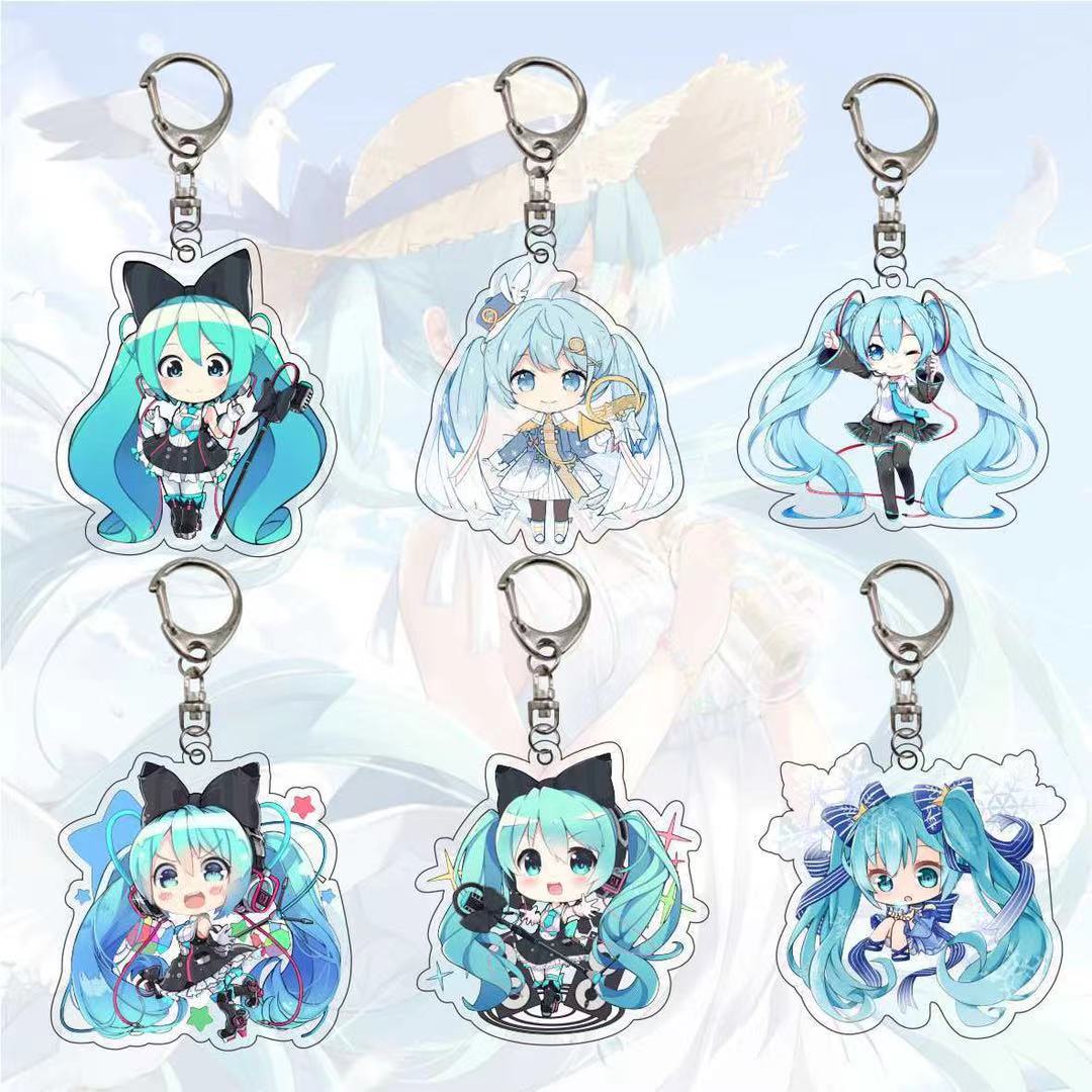 Porte-Clés Hatsune Miku Chibi Designs Variés