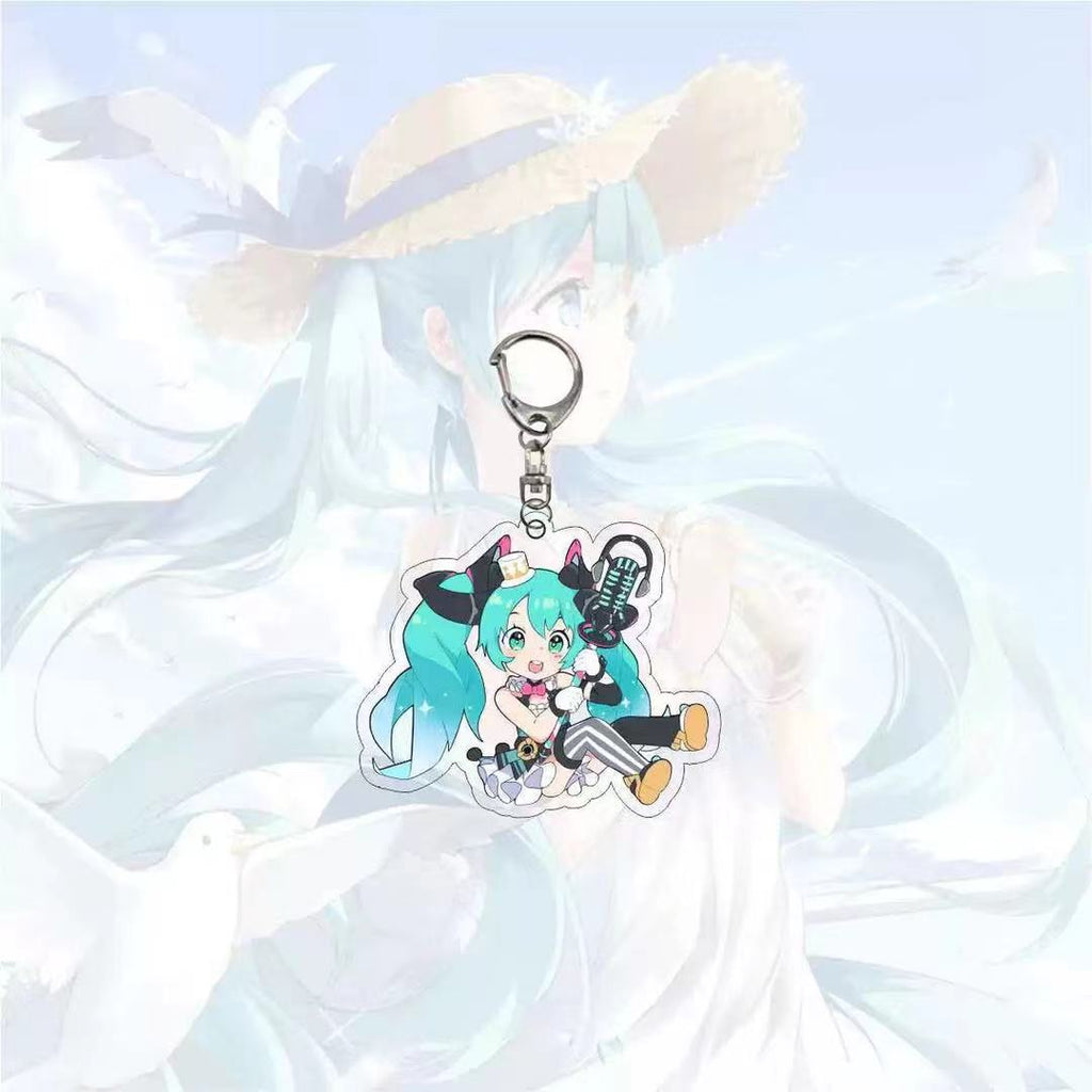 Porte-clés Miku kawaii anime - Câlin Kawaii